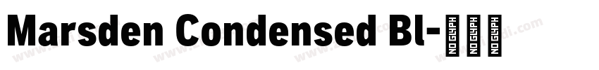 Marsden Condensed Bl字体转换